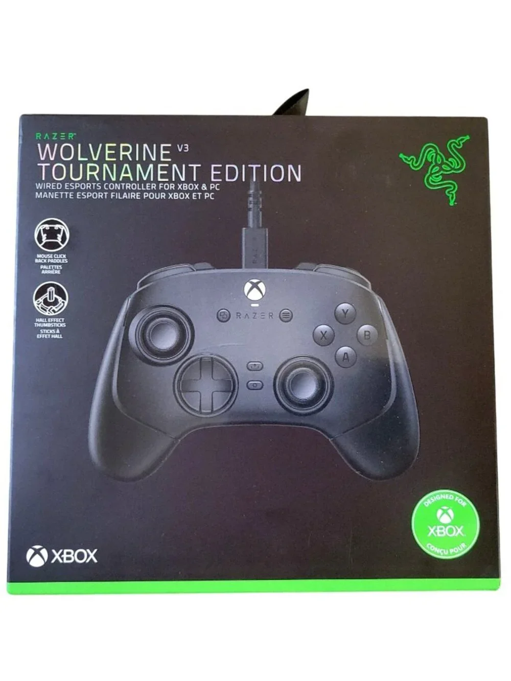 Razer Wolverine V3 Tournament Ed Wired Controller Xbox One X|S PC Factory Sealed